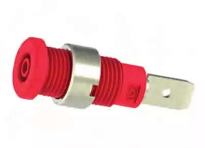 2mm Jack with Faston Terminal - Red